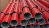 Construction and storage of epoxy resin anti-corrosion steel pipe