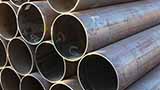 Large diameter welded steel pipe production process