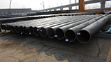 Acceptance method of straight seam steel pipe