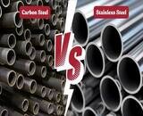 Carbon steel pipes and stainless steel pipes